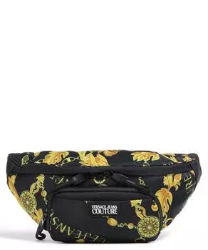 Поясная сумка Iconic с принтом логотипа, полиэстер Versace Jeans Couture, черный
