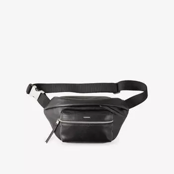 Поясная сумка из искусственной кожи с логотипом Sandro, цвет noir / gris