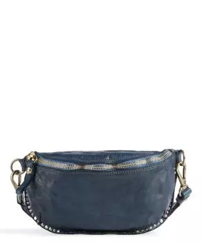 Поясная сумка из мелкозернистой яловой кожи. Campomaggi, синий