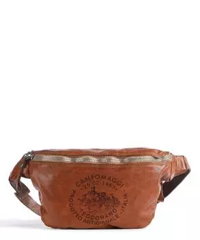 Поясная сумка из мелкозернистой яловой кожи. Campomaggi, коричневый