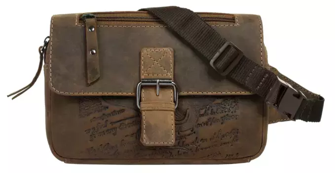 Поясная сумка из натуральной кожи "BULL & SNAKE", натуральная кожа Landleder, цвет Cognac