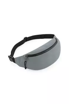 Поясная сумка из переработанных материалов Bagbase, серый