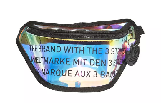 Поясная сумка из ТПУ, обычная, унисекс, прозрачная Adidas Originals, Transparent