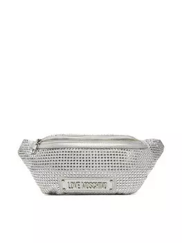 Поясная сумка JC4137PP1MLL196B Love Moschino, серебряный