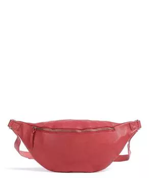Поясная сумка Kohlmarkt 107 из зернистой яловой кожи. Taschendieb Wien, красный
