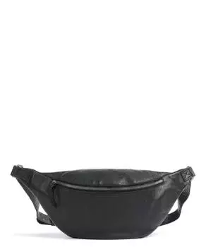 Поясная сумка Kohlmarkt 107 из зернистой яловой кожи. Taschendieb Wien, черный