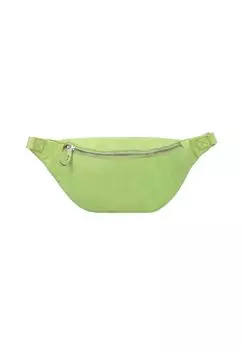 Поясная сумка Kohlmarkt 107 кожаная 36 см TASCHENDIEB WIEN, цвет Green Lime