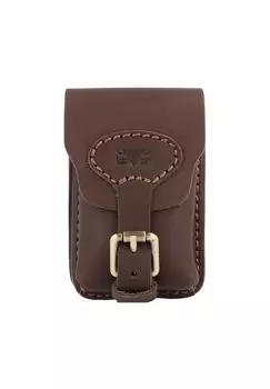 Поясная сумка кожаная 8,5 см Mika, цвет Dunkelbraun Matt