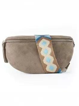 Поясная сумка lePelou ONDA small, серо-коричневый