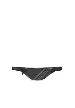 Поясная сумка, логотип, молния, для мужчин Valentino by Mario Valentino, цвет Nero Militare