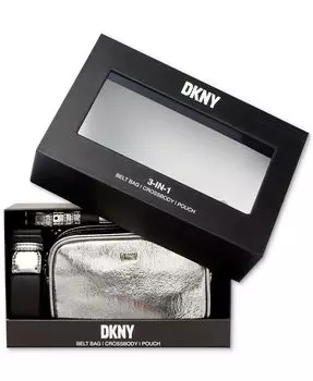 Поясная сумка Lumen 3 в 1 DKNY, серебро