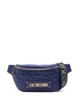 Поясная сумка matelass Love Moschino, синий