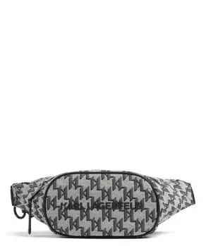 Поясная сумка Monogram, хлопок Karl Lagerfeld, бежевый