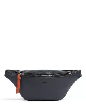 Поясная сумка Novara из зернистой яловой кожи. Braun Bffel, синий