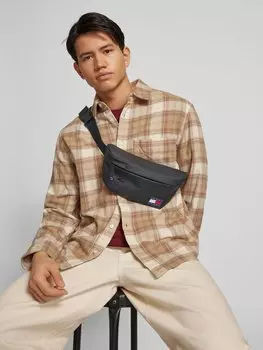 Поясная сумка с этикеткой-значком, модель «DAILY» Tommy Jeans, черный