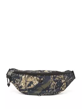 Поясная сумка с графичным принтом Diesel, синий