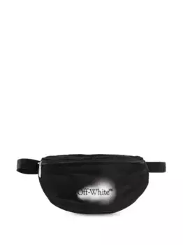 Поясная сумка с графичным принтом OFF-WHITE KIDS, черный