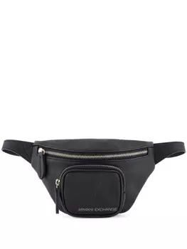 Поясная сумка с логотипом Armani Exchange, черный