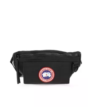 Поясная сумка с логотипом Canada Goose, черный