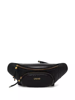 Поясная сумка с логотипом LIU JO, черный
