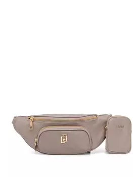 Поясная сумка с логотипом LIU JO, серый