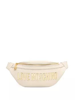 Поясная сумка с логотипом Love Moschino, белый
