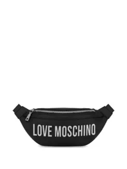 Поясная сумка с логотипом Love Moschino, черный