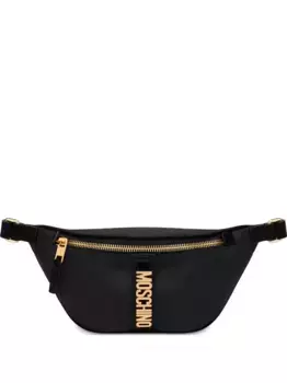 Поясная сумка с логотипом Moschino, черный