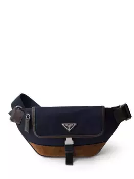 Поясная сумка с логотипом Prada, синий