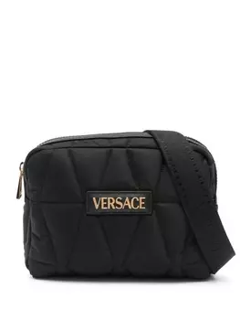 Поясная сумка с логотипом Versace, черный