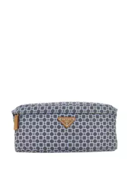 Поясная сумка с набивным рисунком Prada, синий