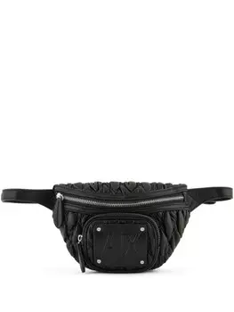 Поясная сумка с нашивкой-логотипом Armani Exchange, черный