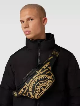Поясная сумка с узором по всей поверхности, модель TRIBAL GOLD SAVVY Sprayground, черный