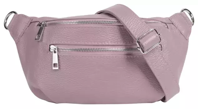 Поясная сумка Samantha Look, натуральная кожа, производство Италия, фиолетовый