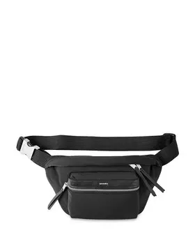 Поясная сумка Sandro из парусины, черный