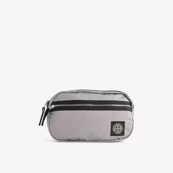 Поясная сумка Stone Island с нашивкой, серый