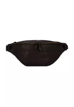 Поясная сумка Submarine кожаная 33 см HAROLD'S, черный