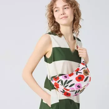 Поясная сумка Uniqlo х Marimekko Round Mini Ruukku, розовый