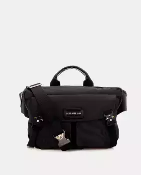 Поясная сумка унисекс из ткани антрацитового цвета Scharlau, темно-серый