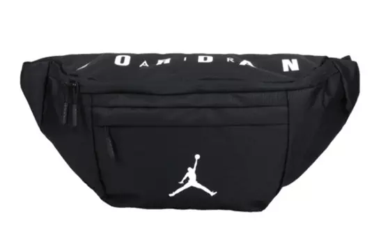 Поясная сумка Jordan с карманом на молнии, черный