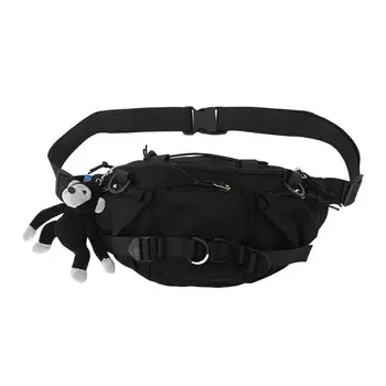 Поясная сумка унисекс Kakaxi, Синий/Белый