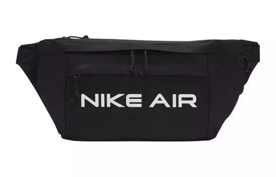 Поясная сумка унисекс Nike с надписью, черный