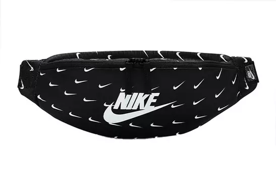 Поясная сумка унисекс Nike с принтом, черный