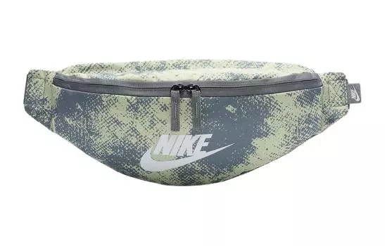 Поясная сумка унисекс Nike Heritage, Olive halo spell smoke gray spell mountaintop white
