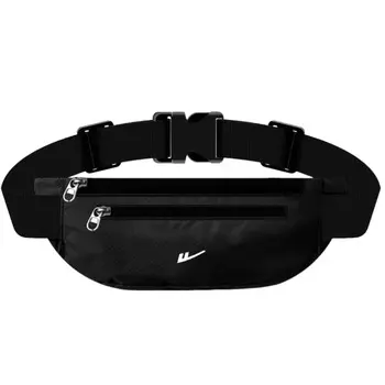 Поясная сумка Warrior Nylon, обычная, унисекс, черно-фиолетовая