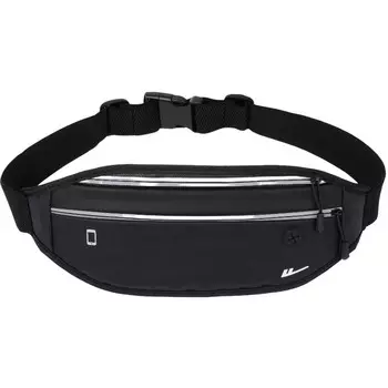 Поясная сумка Warrior PU, обычная, унисекс, черная/белая