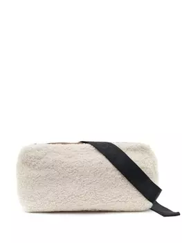 Поясная сумка Yves Salomon с панелями, белый