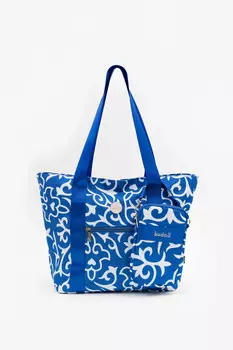 Поясная сумкаFashion Budmil, синий/белый