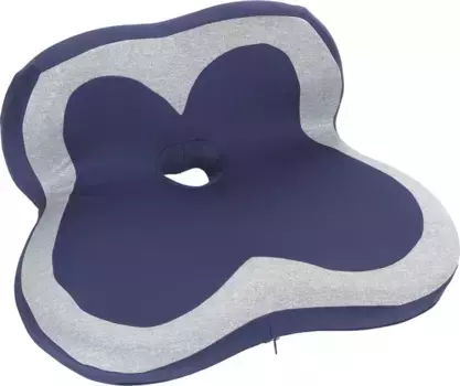 Поясничная подушка Maximex "с эффектом тепла и холода", эргономичная 47х20х35 см, синий