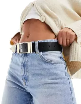 Поясной и набедренный ремень ASOS для джинсов с квадратной пряжкой